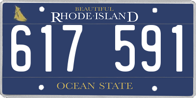 RI license plate 617591