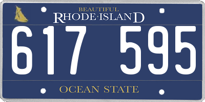 RI license plate 617595