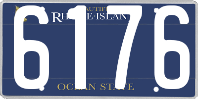 RI license plate 6176