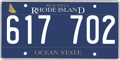 RI license plate 617702