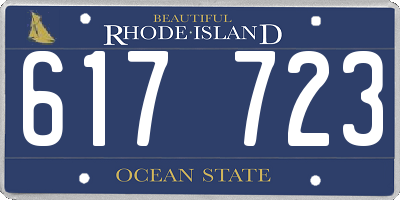 RI license plate 617723