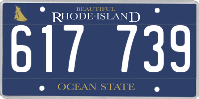 RI license plate 617739