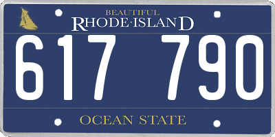 RI license plate 617790
