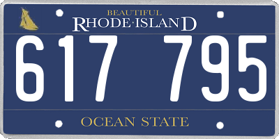 RI license plate 617795