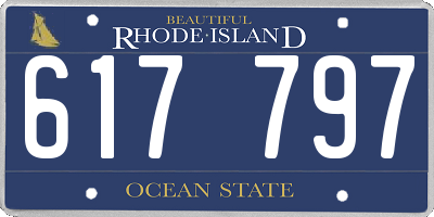 RI license plate 617797