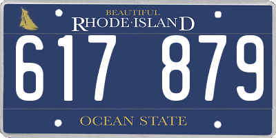 RI license plate 617879