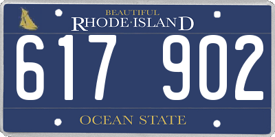 RI license plate 617902