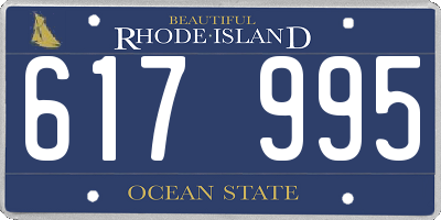 RI license plate 617995
