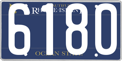 RI license plate 6180