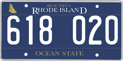 RI license plate 618020
