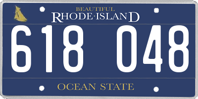 RI license plate 618048