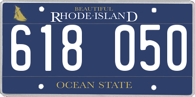 RI license plate 618050