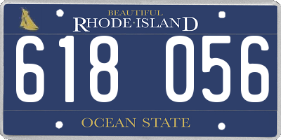 RI license plate 618056