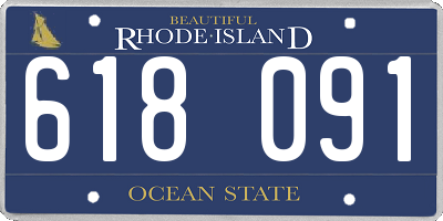 RI license plate 618091