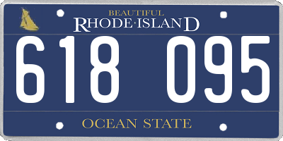 RI license plate 618095