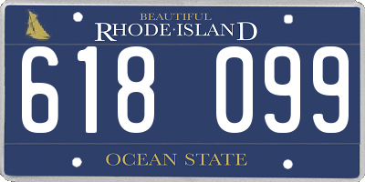 RI license plate 618099