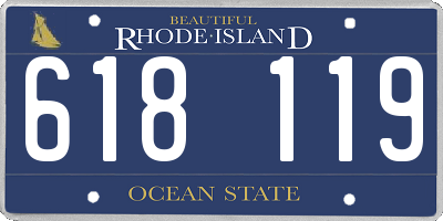 RI license plate 618119