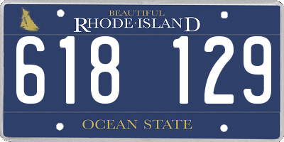 RI license plate 618129