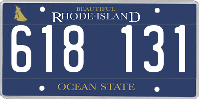 RI license plate 618131