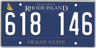 RI license plate 618146