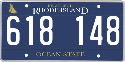 RI license plate 618148