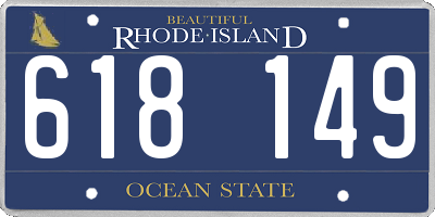 RI license plate 618149