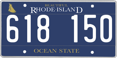 RI license plate 618150