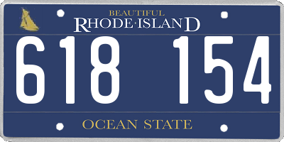 RI license plate 618154