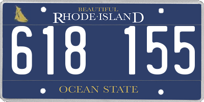 RI license plate 618155