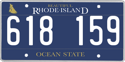 RI license plate 618159