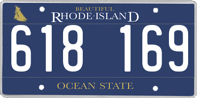 RI license plate 618169