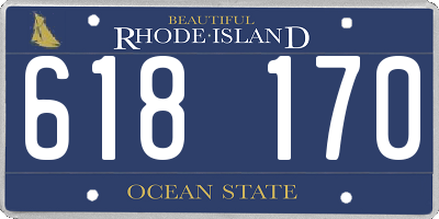 RI license plate 618170