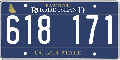 RI license plate 618171