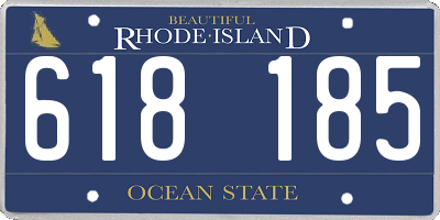 RI license plate 618185
