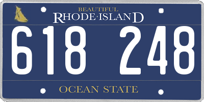 RI license plate 618248