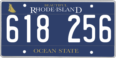 RI license plate 618256