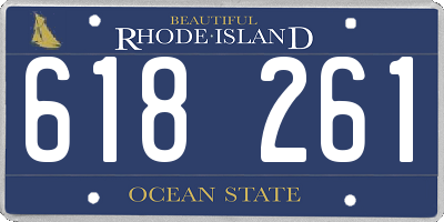 RI license plate 618261