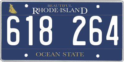 RI license plate 618264