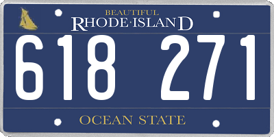 RI license plate 618271