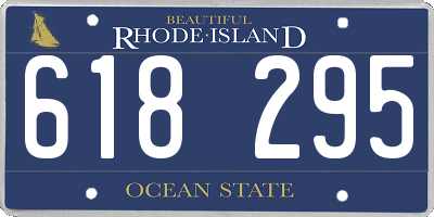 RI license plate 618295