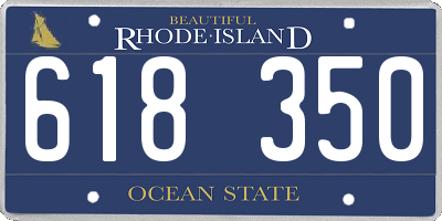 RI license plate 618350