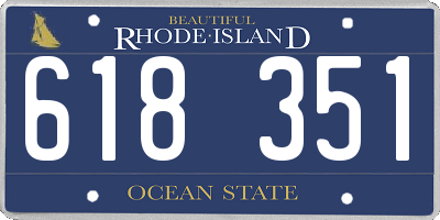 RI license plate 618351