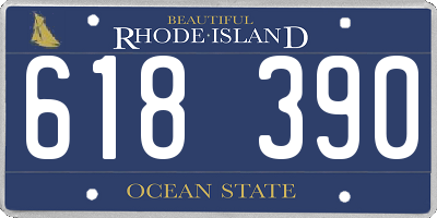 RI license plate 618390