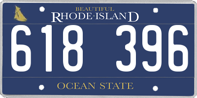RI license plate 618396