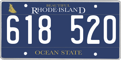 RI license plate 618520