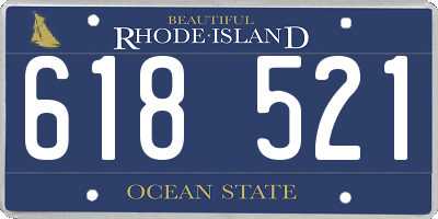 RI license plate 618521