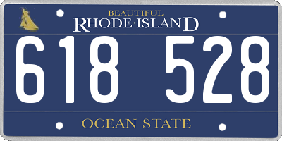 RI license plate 618528