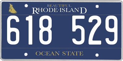 RI license plate 618529