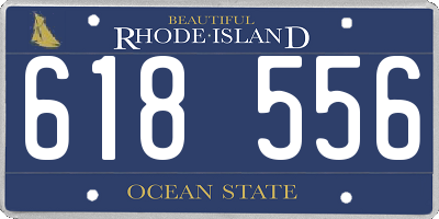RI license plate 618556