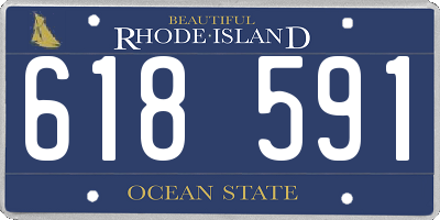 RI license plate 618591